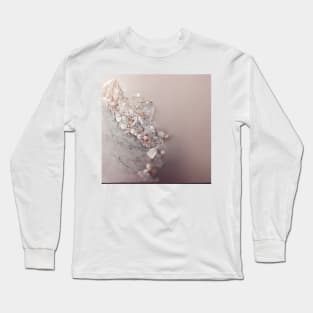 Rose crystal marble Long Sleeve T-Shirt